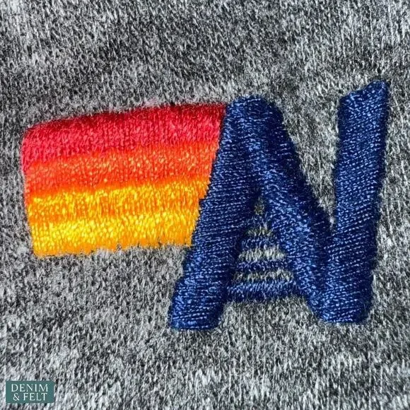 Aviator Nation Smiley Face Crewneck Sweatshirt Heather Grey Pullover Unisex M - Picture 4 of 8